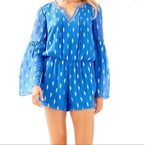 Lilly Pulitzer Ariele Silk Romper XXS